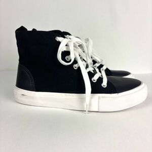 Torrid Size 8W Black High Top Sneakers
